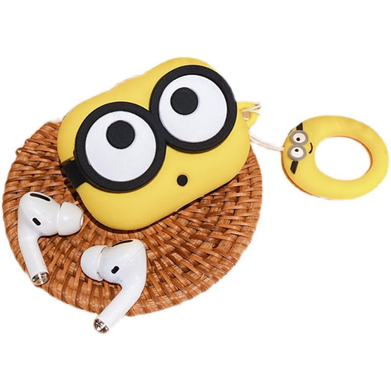 Cute Minions Head AirPods Case