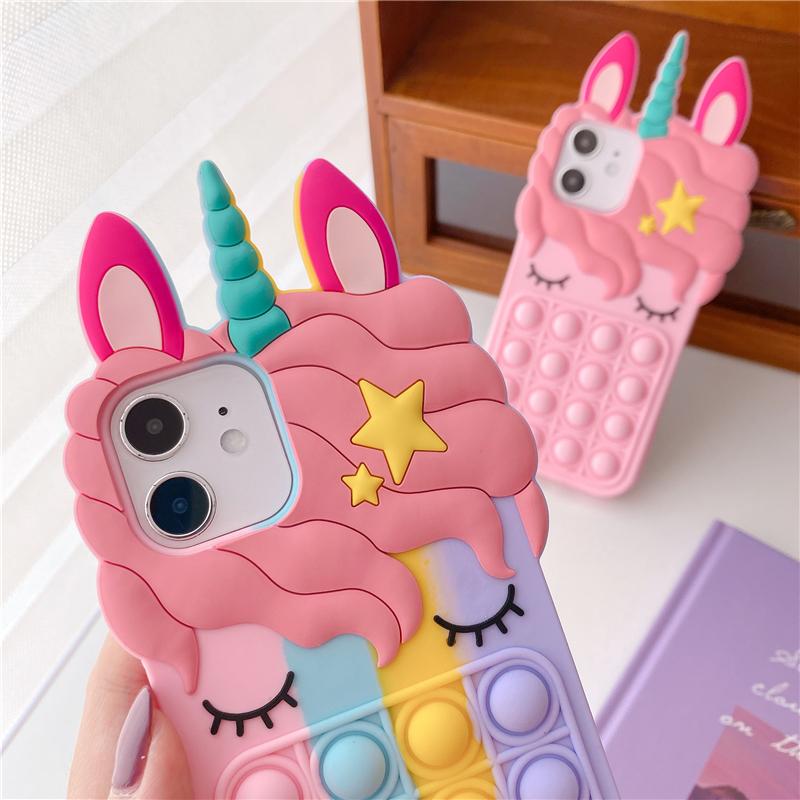 Fidget Pop It Unicorn Phone Case