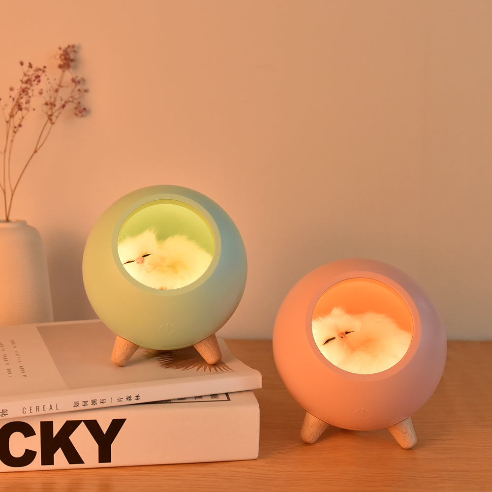 Cute Cat House Night Light