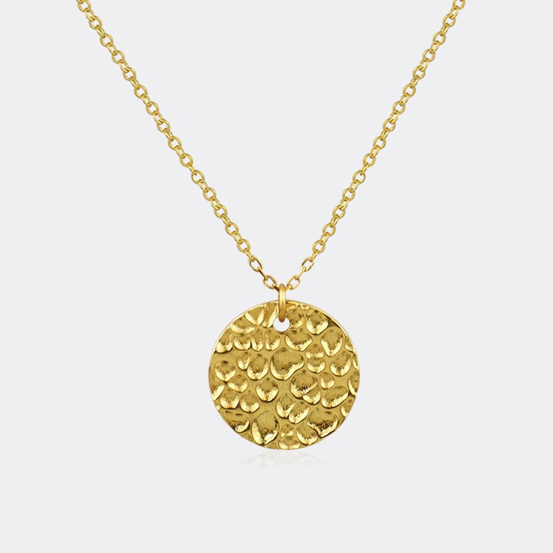 Bump Face Medal Necklace